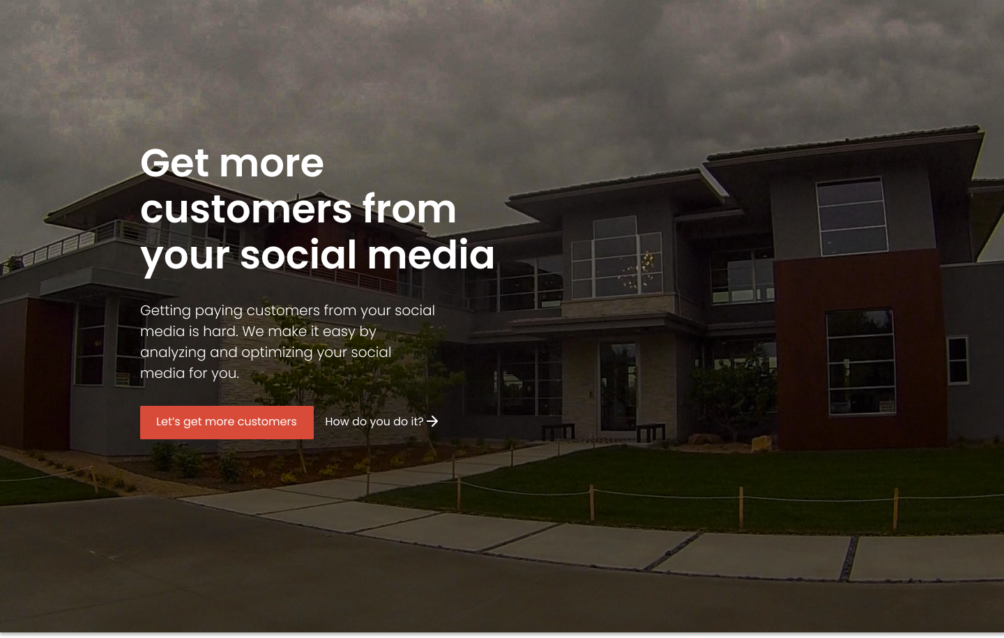 Landing page preview